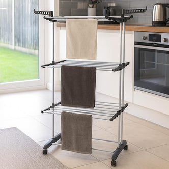 4 Tier XL Tower Drying Rack 26m With 36 Extra Hooks