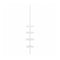 Telescopic shower pole with trays – white