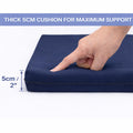 Outdoor Bench Cushion Seat Pad – Water & UV Resistant, Removable Cover 140cm