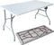 Heavy Duty 5ft Folding Table – Portable Plastic Banquet & Camping BBQ Table