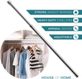 Extendable Wardrobe Rail – Heavy Duty Adjustable Steel Hanging Pole (Multiple Sizes)
