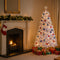 6ft - Artificial Christmas tree with white tips