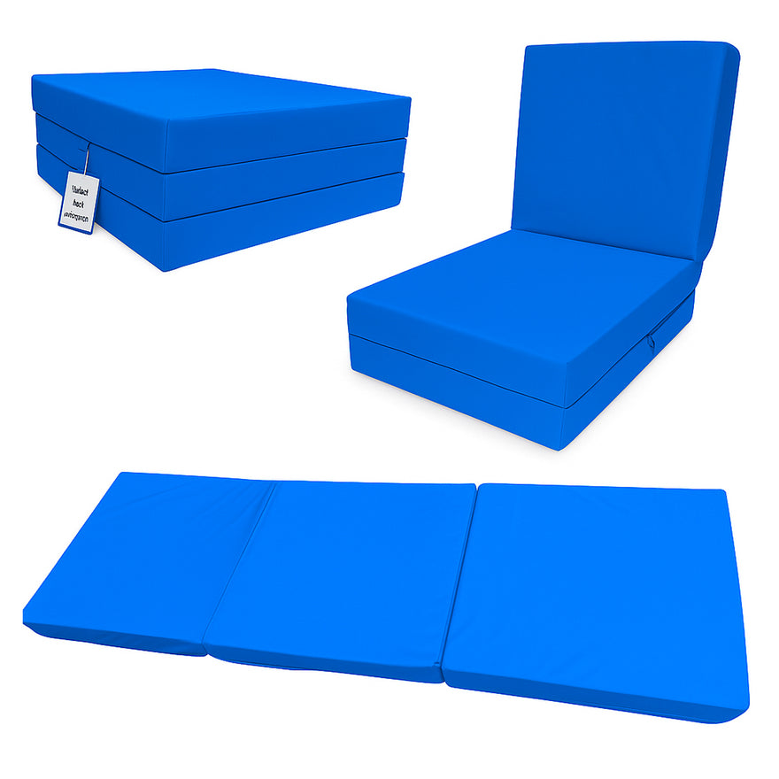 Fold-Out Z Bed Single Size Chair-Bed Folding Guest Sofa Handmade in UK