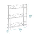 3 Tier Shelf Spice Rack Herb Organiser in Chrome -