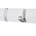5 Door Hooks In Satin Chrome On Natural White Mountable Board -