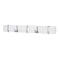 5 Door Hooks In Satin Chrome On Natural White Mountable Board -