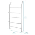5 Tier Over Door Towel Rail / Clothes Airer -
