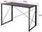 Folding Desk Table In Black Desktop and Metal Frame - 100 x 50 x 75cm -