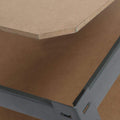 Heavy Duty Steel & MDF 5 Tier Storage Rack - Grey -