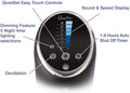 Honeywell QuietSet Oscillating Tower Cooling Fan with Remote Control Black -