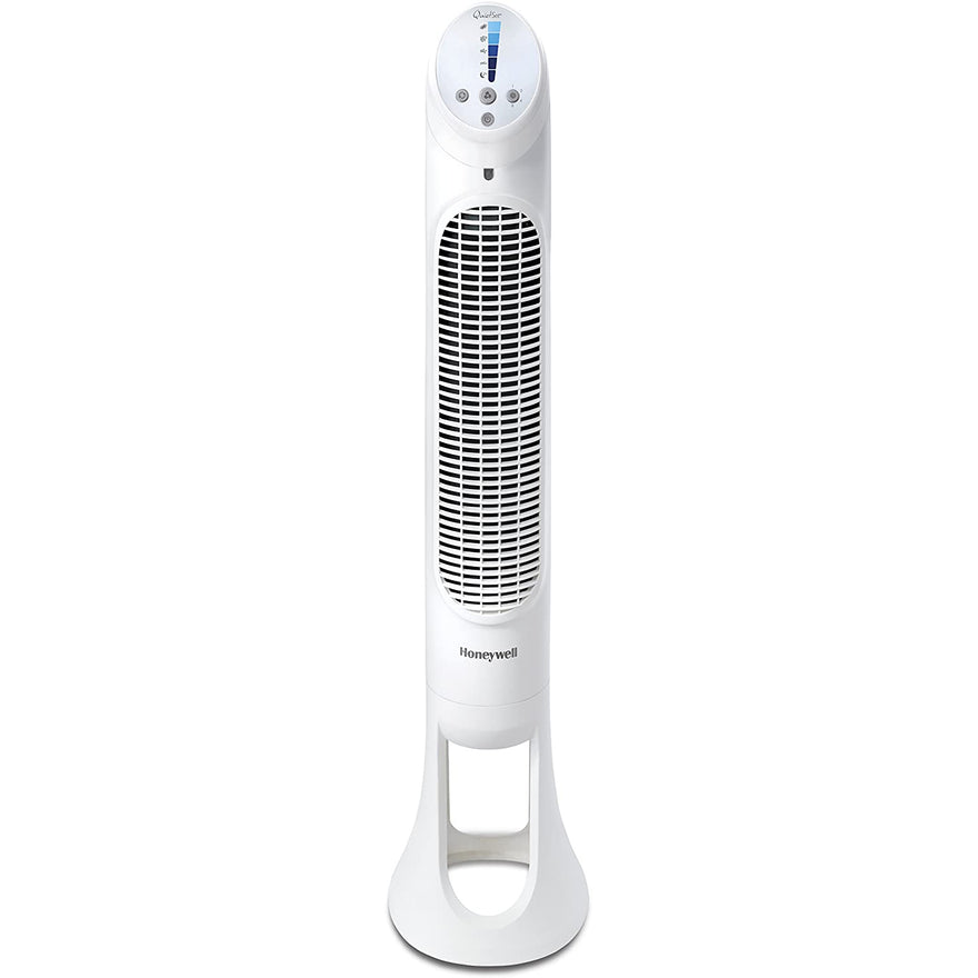 Honeywell QuietSet Tower Fan with Remote Control, White HYF260E [Energy Class A++]