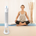 Honeywell QuietSet Tower Fan with Remote Control, White HYF260E [Energy Class A++] -