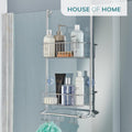 Over Door Shower Hanging Caddy Rust Prevention Nano Coating Steel Frame -