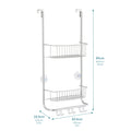 Over Door Shower Hanging Caddy Rust Prevention Nano Coating Steel Frame -