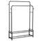 Freestanding Double Clothes Rail with Shoe Rack -