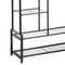 Freestanding Double Clothes Rail with 2 Shoe Racks and 3 Shelves -