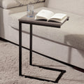 C Shaped Side Table Black Powder Coating -