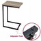 C Shaped Side Table Black Powder Coating -