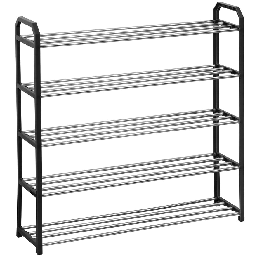 5 Tier Shoe Storage Rack - Black or Grey