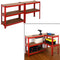 Heavy Duty Steel & MDF 5 Tier Racking Shelf in Red -
