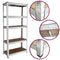Heavy Duty Steel & MDF 5 Tier Galvanized Racking Shelf -