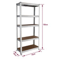 Heavy Duty Steel & MDF 5 Tier Galvanized Racking Shelf -