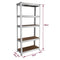 Heavy Duty Steel & MDF 5 Tier Galvanized Racking Shelf -