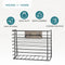 Self Adhesive Kitchen cupboard storage basket in black powder coating -