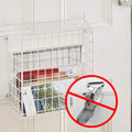 White Letter Box Catcher Basket With Lift Up Lid -