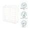 White Letter Box Catcher Basket With Lift Up Lid -