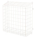 White Letter Box Catcher Basket With Lift Up Lid -