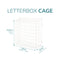 White Letter Box Catcher Basket With Lift Up Lid -